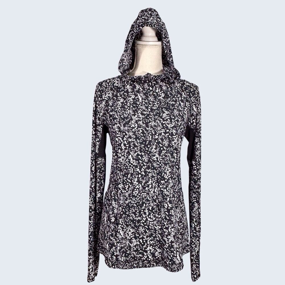 Lululemon Athletica Water Bound Hoodie Size 8 Chirasu Black /Black UV Protection